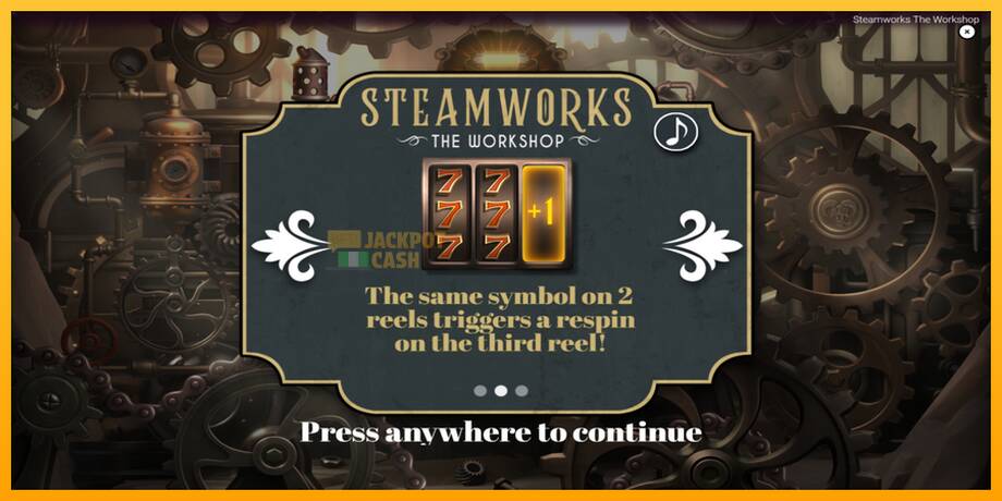 Steamworks - The Workshop машина за игри за пари, слика 1