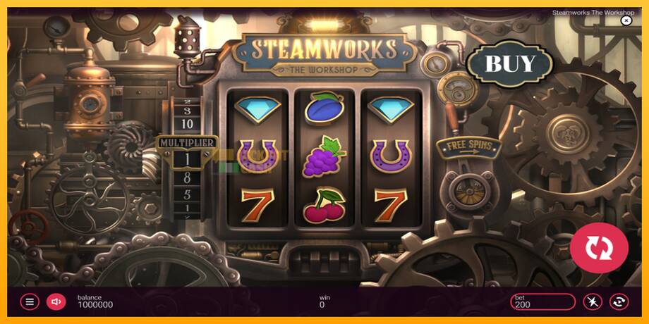 Steamworks - The Workshop машина за игри за пари, слика 2