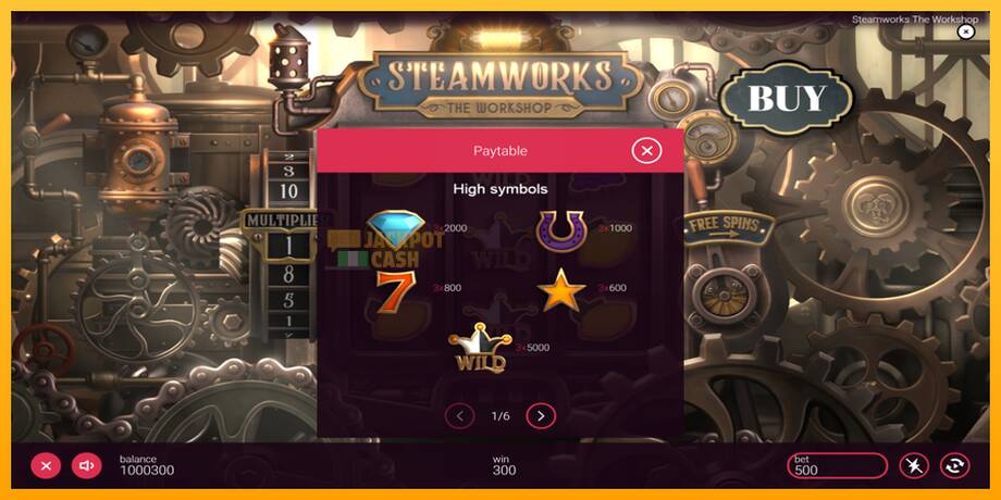 Steamworks - The Workshop машина за игри за пари, слика 5