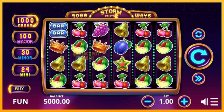 Storm Fruits 2 машина за игри за пари, слика 1