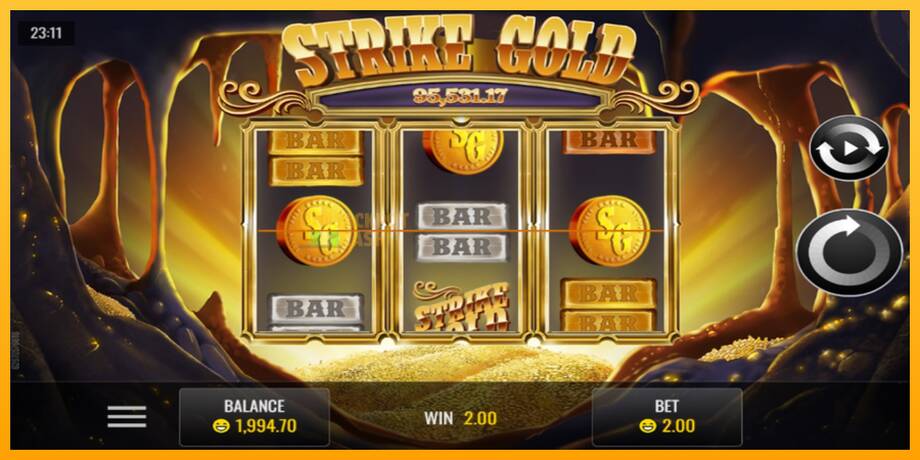 Strike Gold машина за игри за пари, слика 2