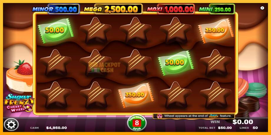 Sugar Frenzy Cherry Wheel машина за игри за пари, слика 3