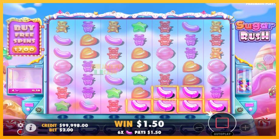 Sugar Rush машина за игри за пари, слика 3