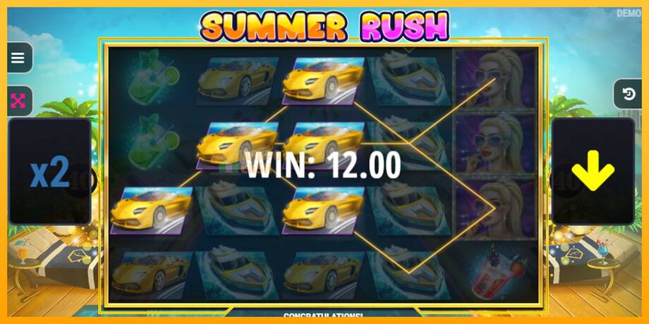 Summer Rush машина за игри за пари, слика 2