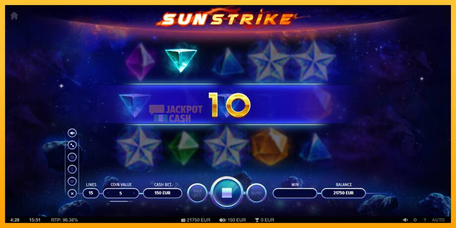 Sun Strike машина за игри за пари, слика 3