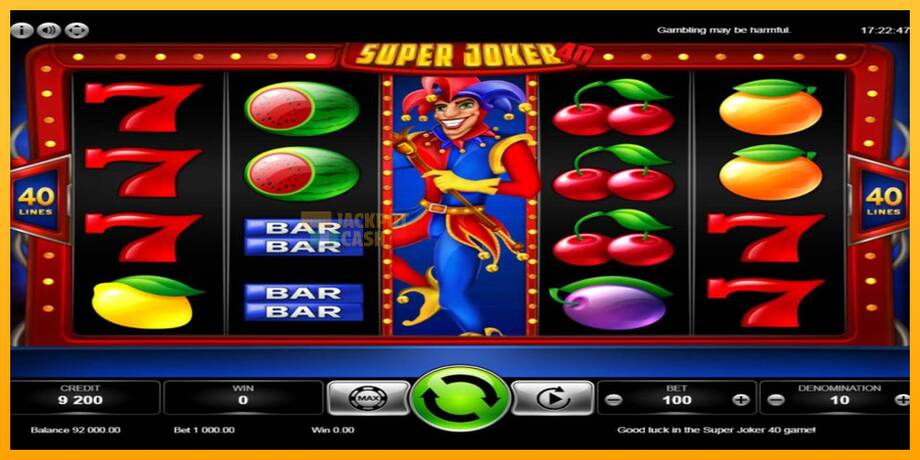 Super Joker 40 машина за игри за пари, слика 4