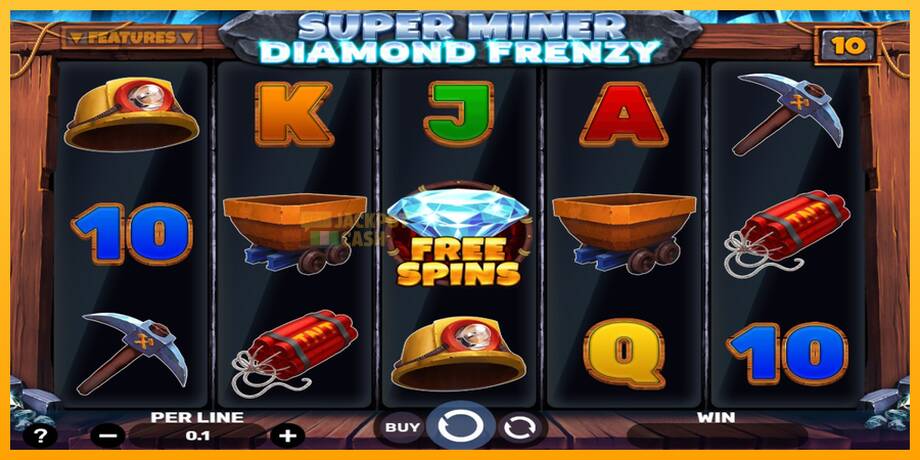 Super Miner - Diamond Frenzy машина за игри за пари, слика 1