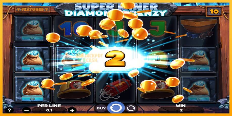 Super Miner - Diamond Frenzy машина за игри за пари, слика 3