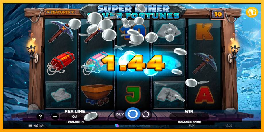 Super Miner Silver Fortunes машина за игри за пари, слика 2