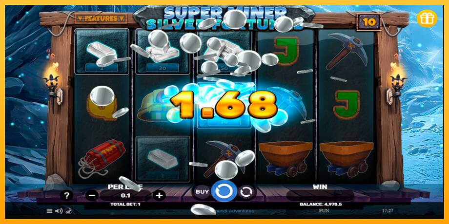 Super Miner Silver Fortunes машина за игри за пари, слика 3