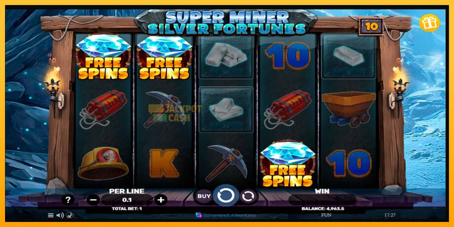 Super Miner Silver Fortunes машина за игри за пари, слика 4