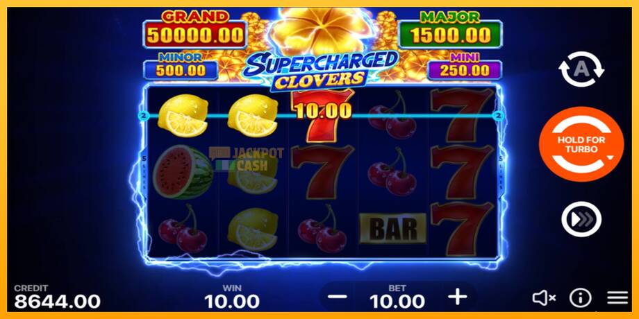 Supercharged Clovers: Hold and Win машина за игри за пари, слика 3