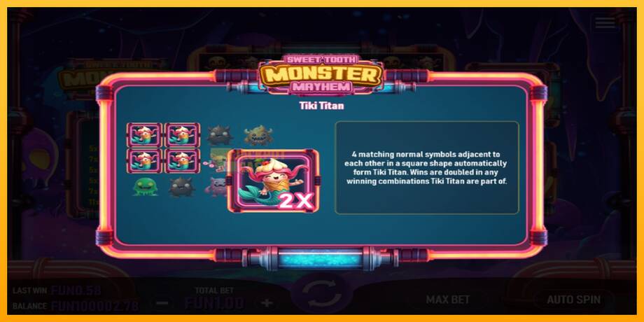 Sweet Tooth Monster Mayhem машина за игри за пари, слика 4