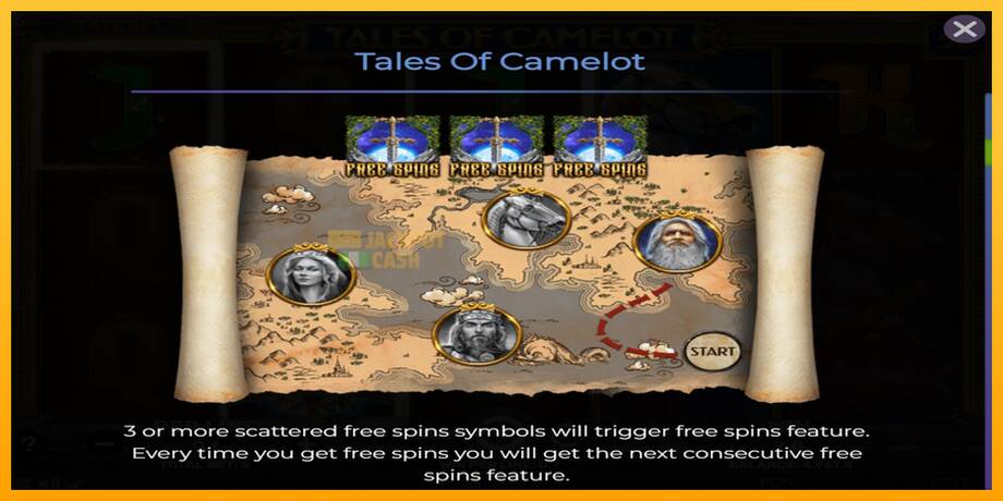 Tales of Camelot машина за игри за пари, слика 4