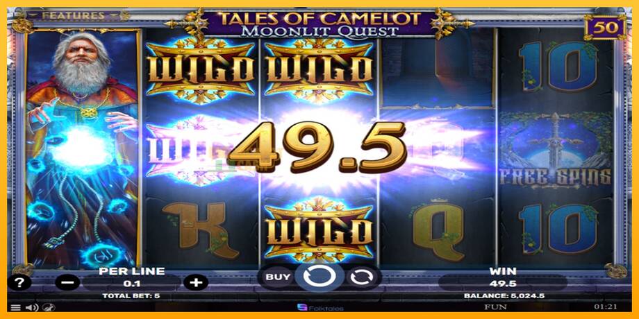 Tales of Camelot - Moonlit Quest машина за игри за пари, слика 3