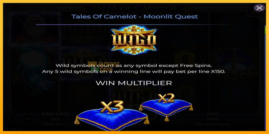 Tales of Camelot - Moonlit Quest машина за игри за пари, слика 4