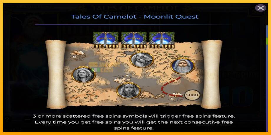 Tales of Camelot - Moonlit Quest машина за игри за пари, слика 5