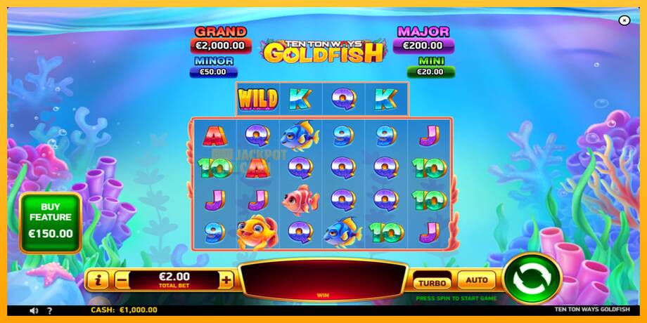 Ten Ton Ways Goldfish машина за игри за пари, слика 2