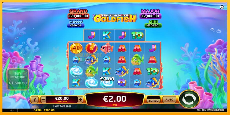 Ten Ton Ways Goldfish машина за игри за пари, слика 3