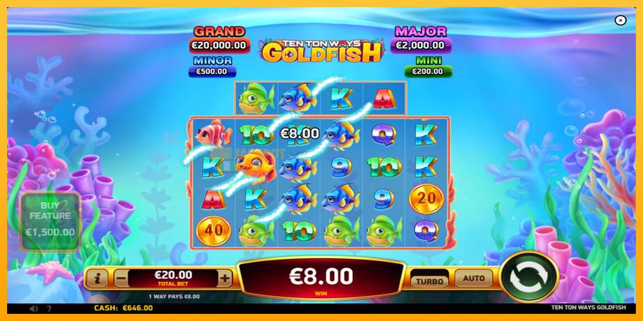 Ten Ton Ways Goldfish машина за игри за пари, слика 4