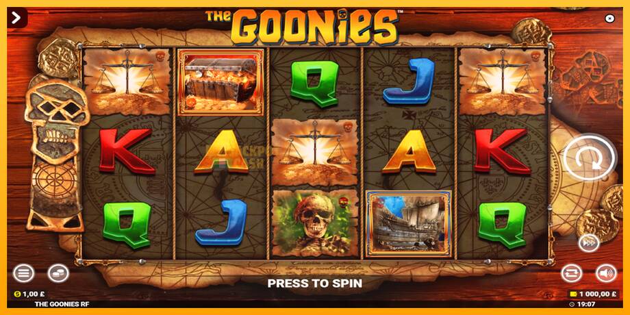 The Goonies Deluxe Rapid Fire Jackpots машина за игри за пари, слика 2