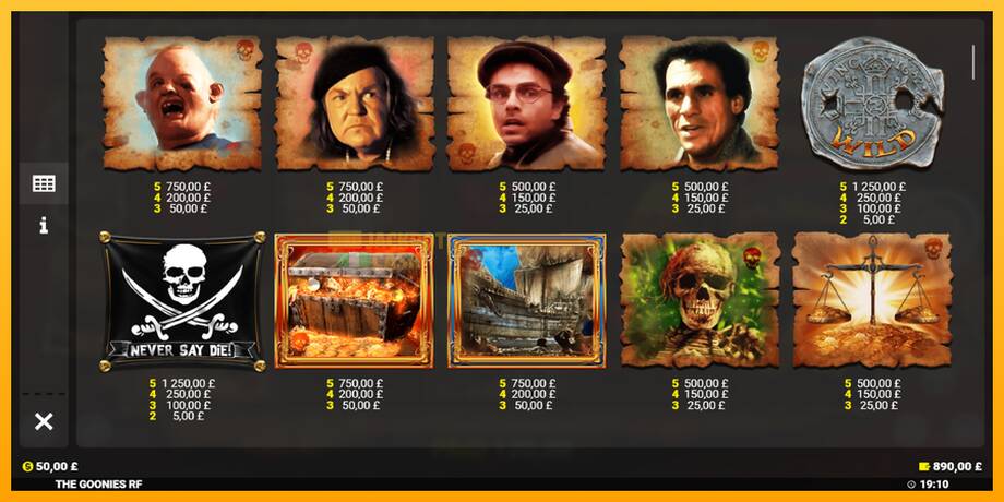 The Goonies Deluxe Rapid Fire Jackpots машина за игри за пари, слика 5