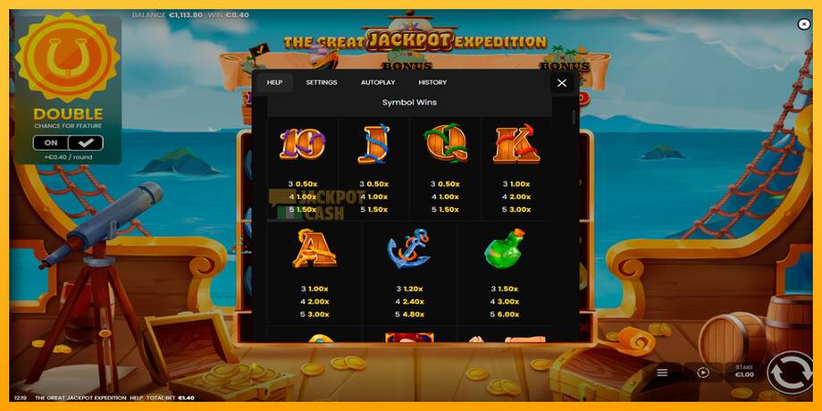 The Great Jackpot Expedition машина за игри за пари, слика 6