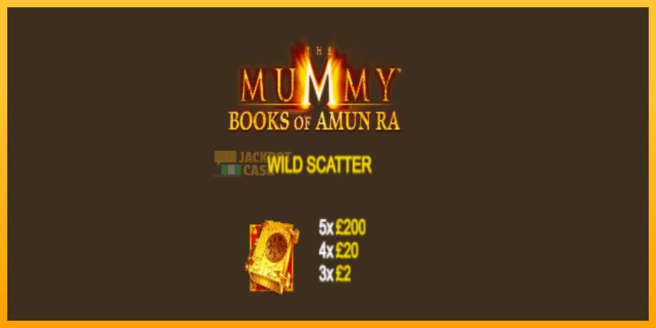 The Mummy Books of Amun Ra машина за игри за пари, слика 5