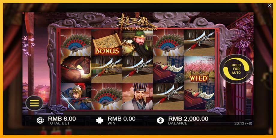 Three Kingdoms машина за игри за пари, слика 2