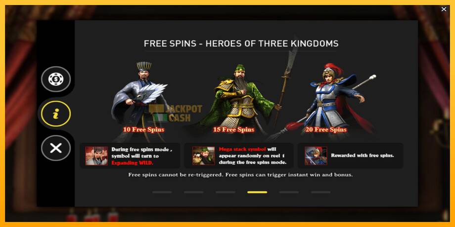 Three Kingdoms машина за игри за пари, слика 7