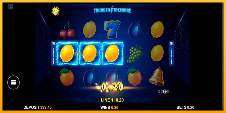 Thunder Treasure машина за игри за пари, слика 2