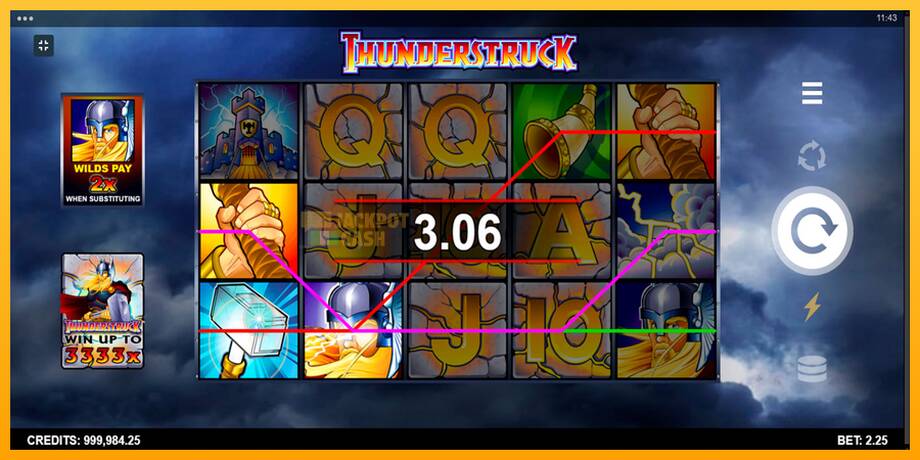 Thunderstruck машина за игри за пари, слика 2