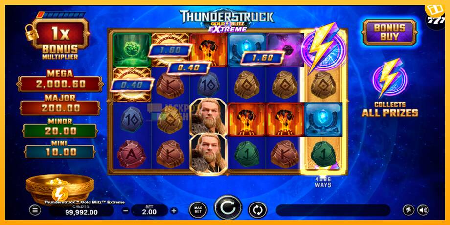 Thunderstruck Gold Blitz Extreme машина за игри за пари, слика 2