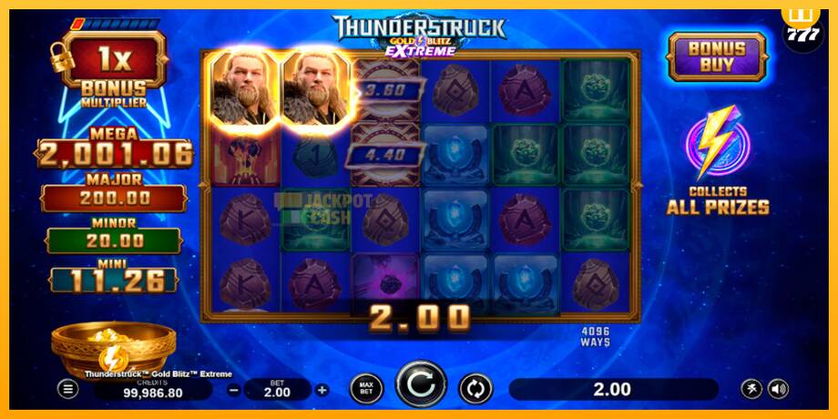 Thunderstruck Gold Blitz Extreme машина за игри за пари, слика 4