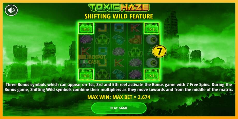 Toxic Haze машина за игри за пари, слика 1