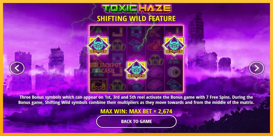 Toxic Haze машина за игри за пари, слика 6