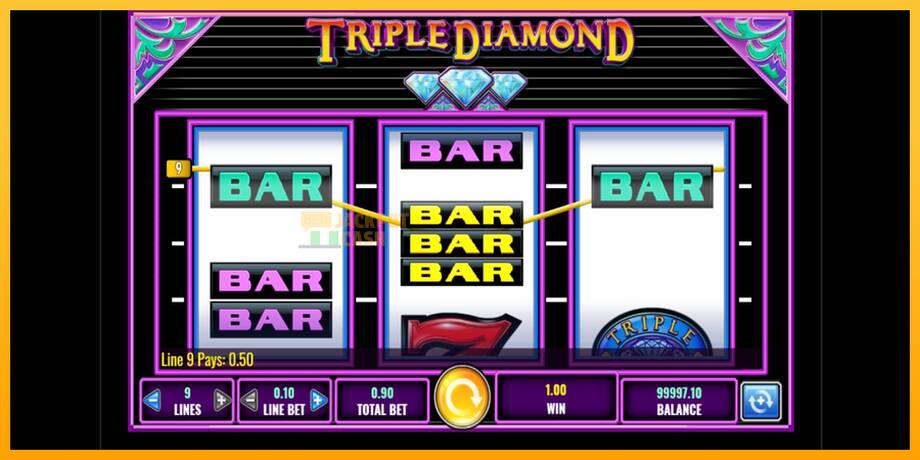 Triple Diamond машина за игри за пари, слика 2