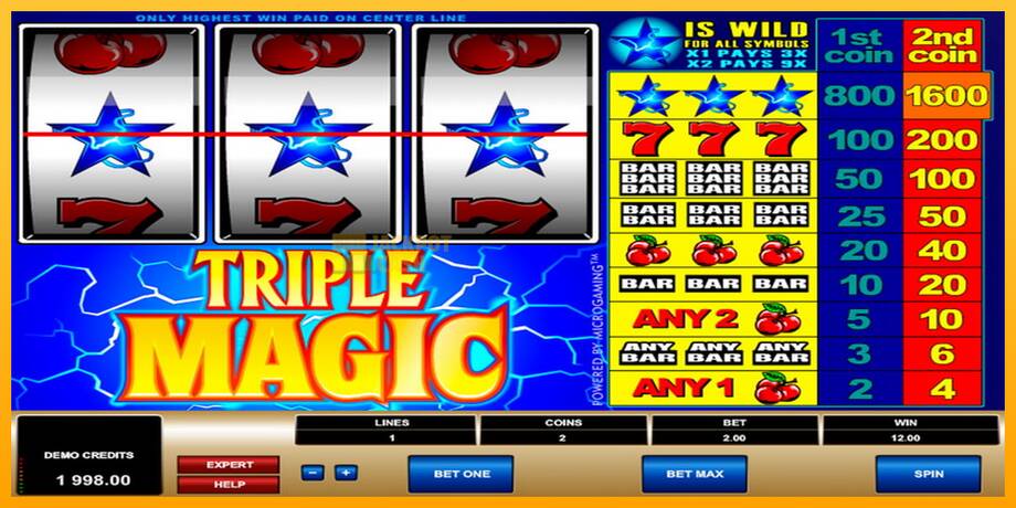 Triple Magic машина за игри за пари, слика 2