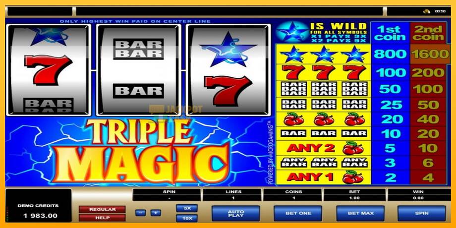 Triple Magic машина за игри за пари, слика 5