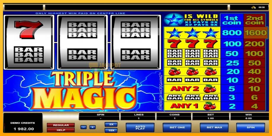 Triple Magic машина за игри за пари, слика 6