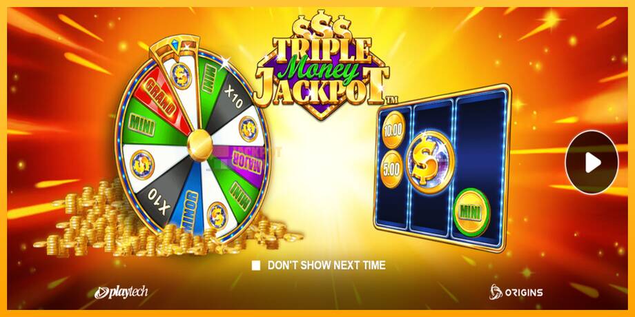 Triple Money Jackpot машина за игри за пари, слика 1