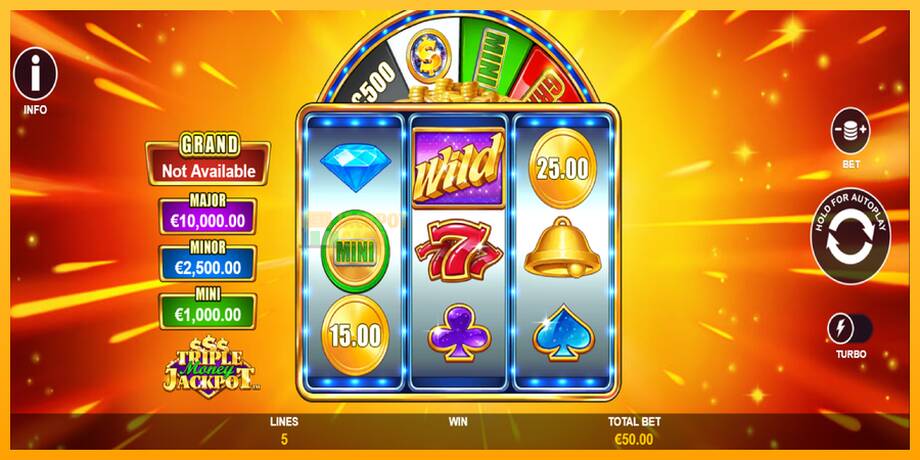 Triple Money Jackpot машина за игри за пари, слика 2