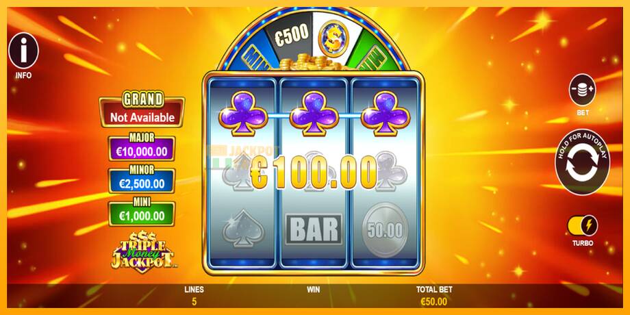 Triple Money Jackpot машина за игри за пари, слика 4