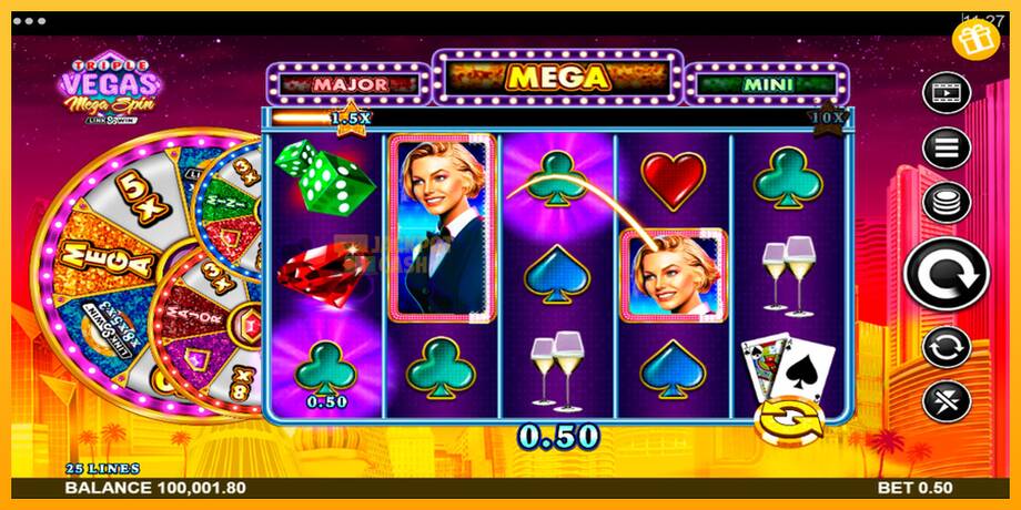 Triple Vegas Mega Spin машина за игри за пари, слика 4