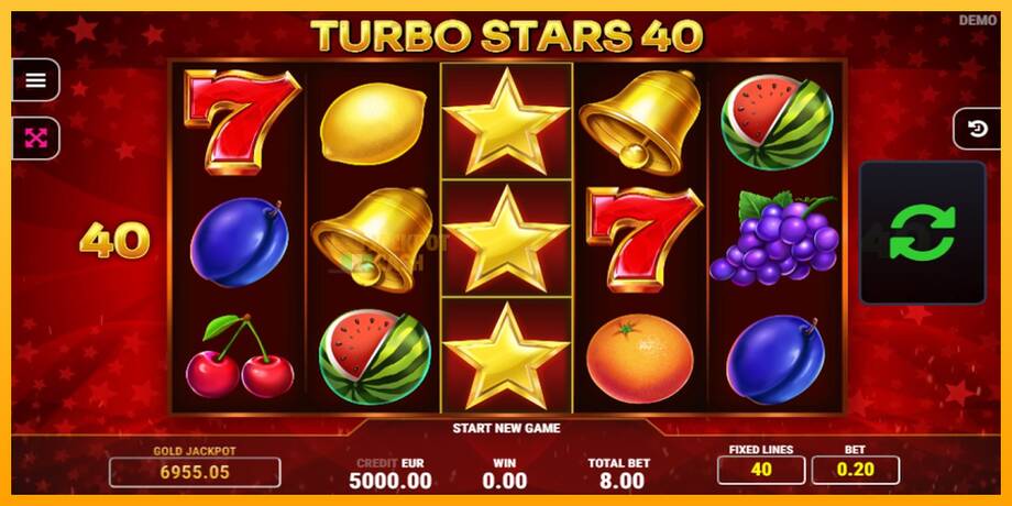 Turbo Stars 40 машина за игри за пари, слика 1