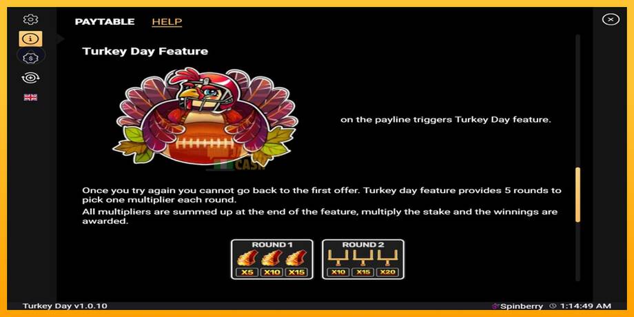 Turkey Day машина за игри за пари, слика 5