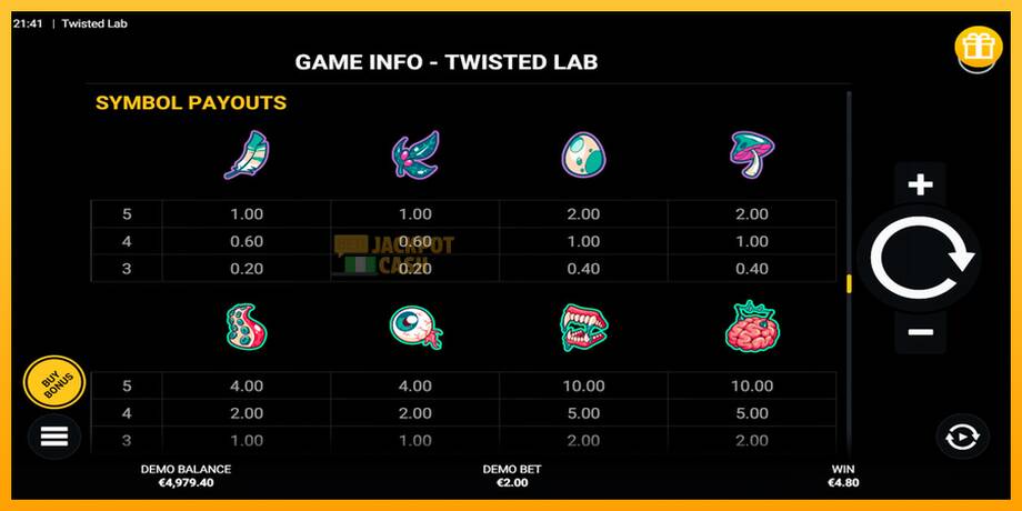 Twisted Lab машина за игри за пари, слика 6