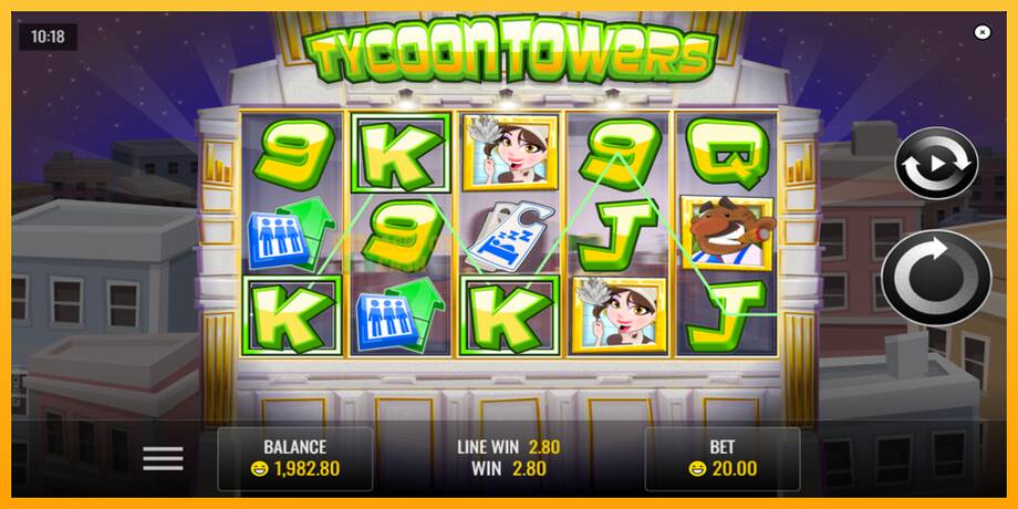 Tycoon Towers машина за игри за пари, слика 3