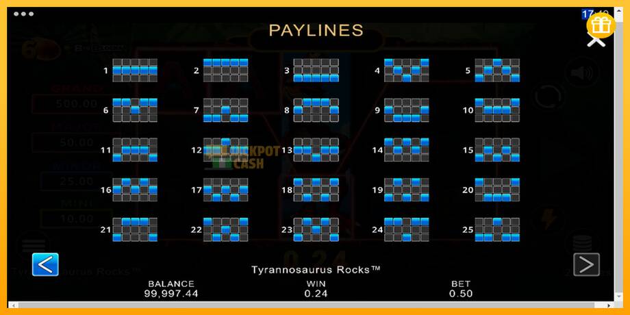 Tyrannosaurus Rocks машина за игри за пари, слика 7