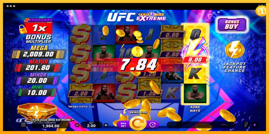 UFC Gold Blitz Extreme машина за игри за пари, слика 5